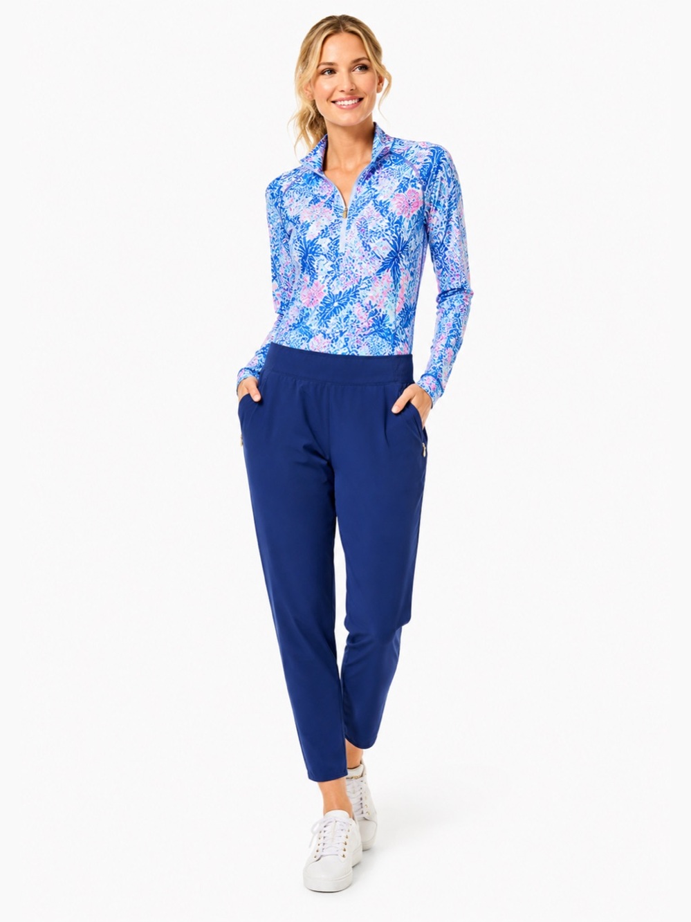 🌺 Lilly Pulitzer Luxletic Navy Performance Jogger Pants